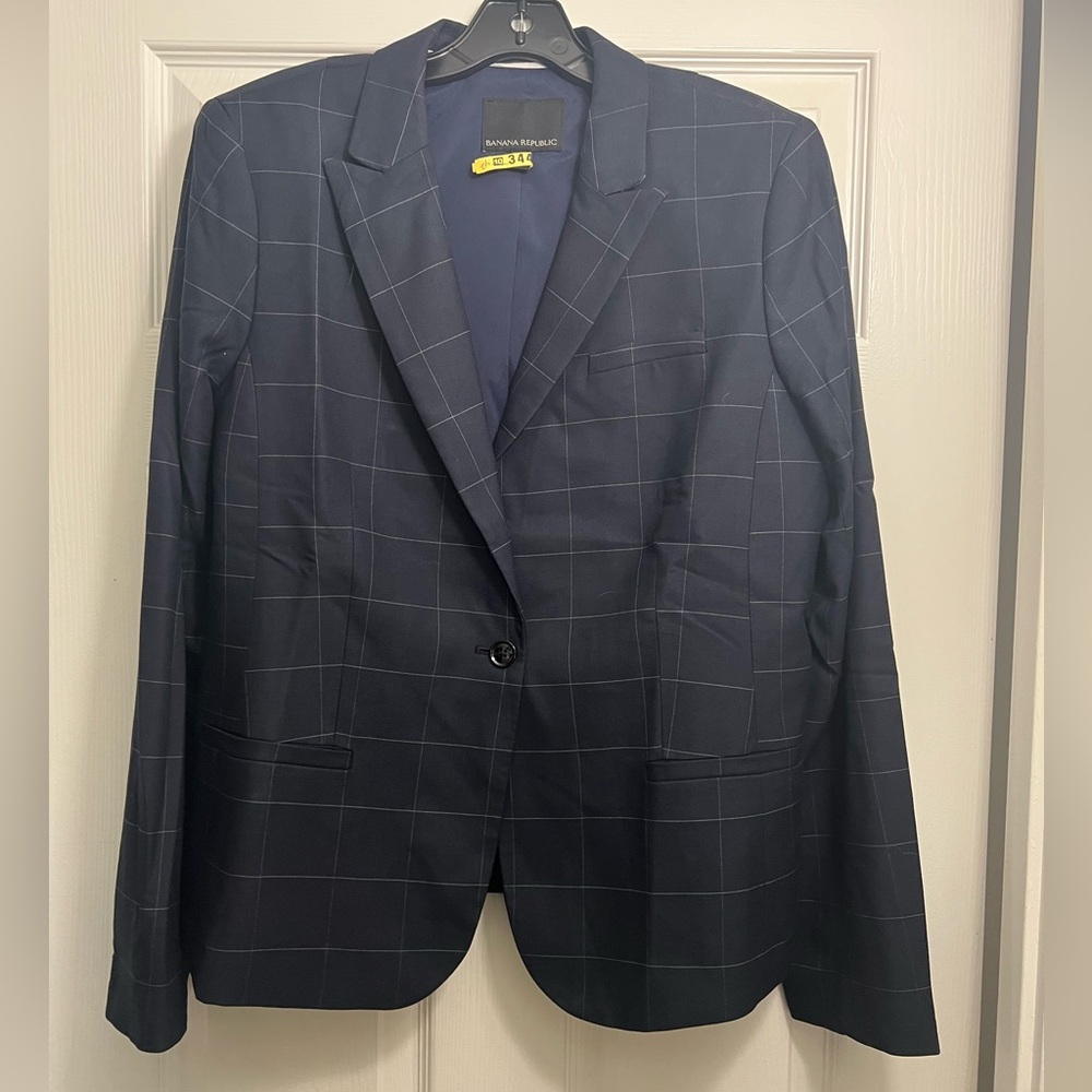 Preowned| Banana Republic lightweight Blue Blazer | SZ 14